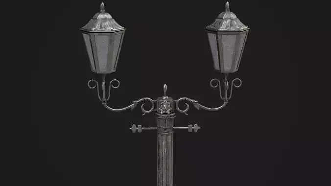 Street Light Low-poly 3D model
