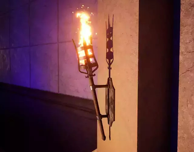 Medieval-Inspired Wall Torch