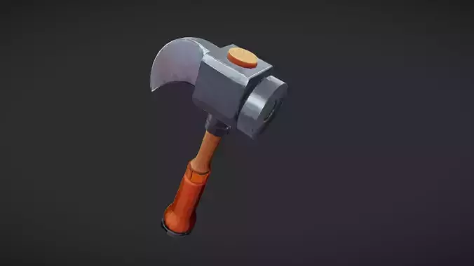 cartoon style hammer tool