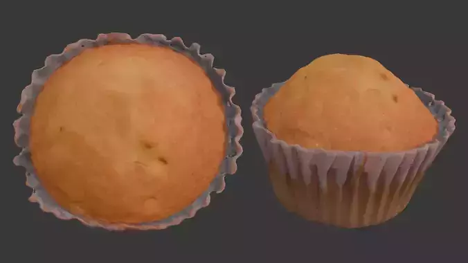 Realistic Muffin 3D Scan