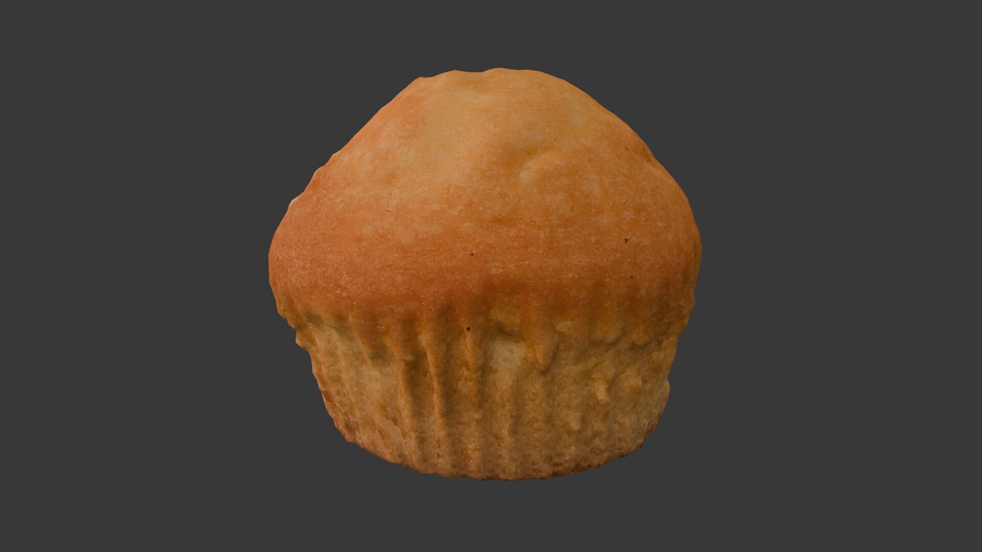 Bitten Bread Roll 3D Scan Low-poly 3D model_5