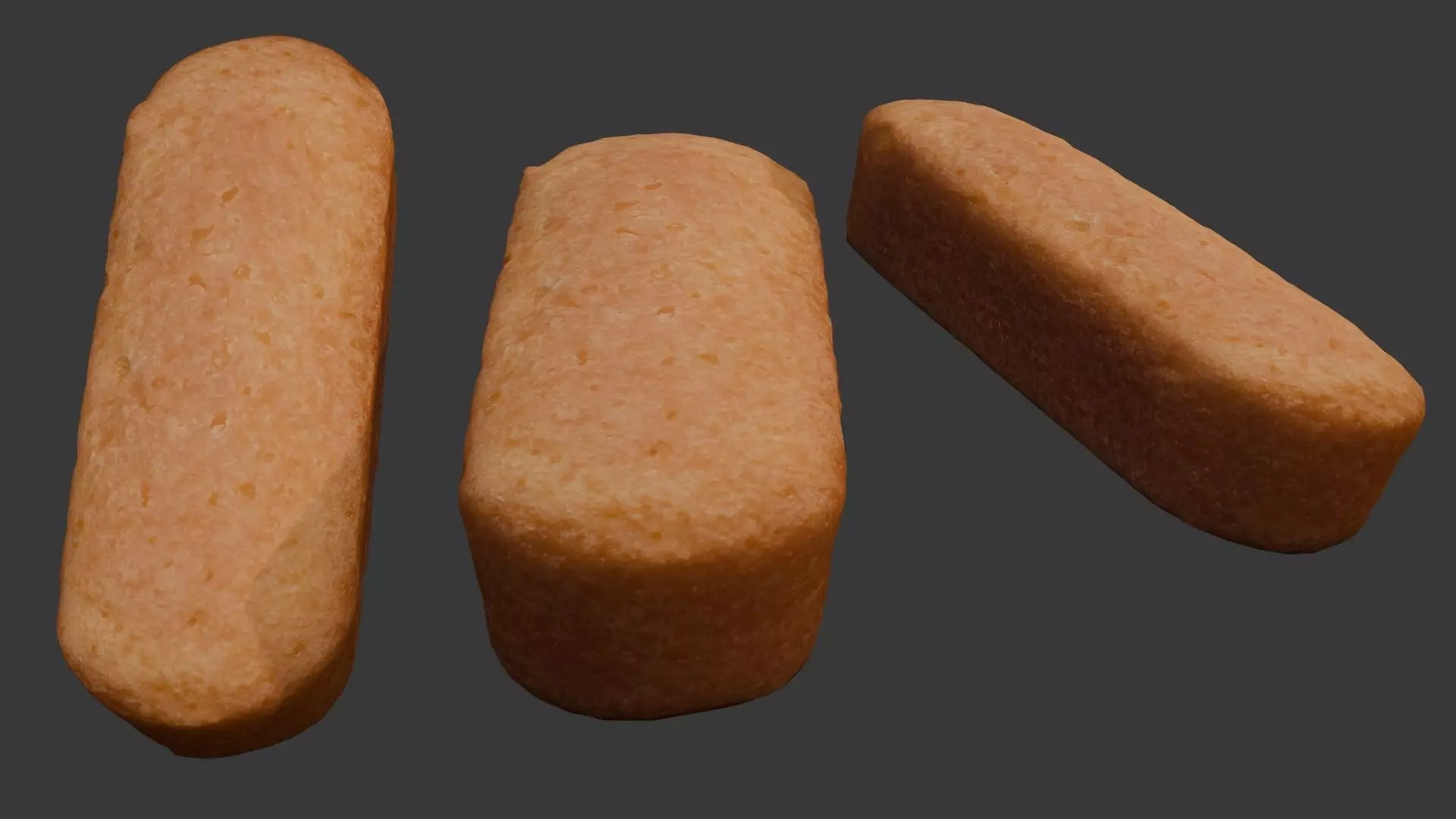 Soft Baked Cake Bar 3D Scan Low-poly 3D model