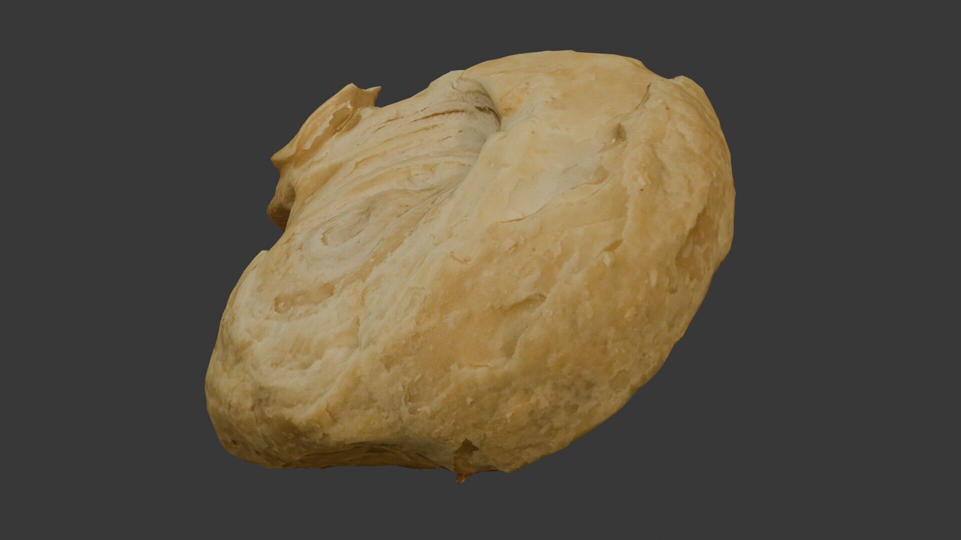 Flaky Pastry Swirl 3D Scan Low-poly 3D model_7