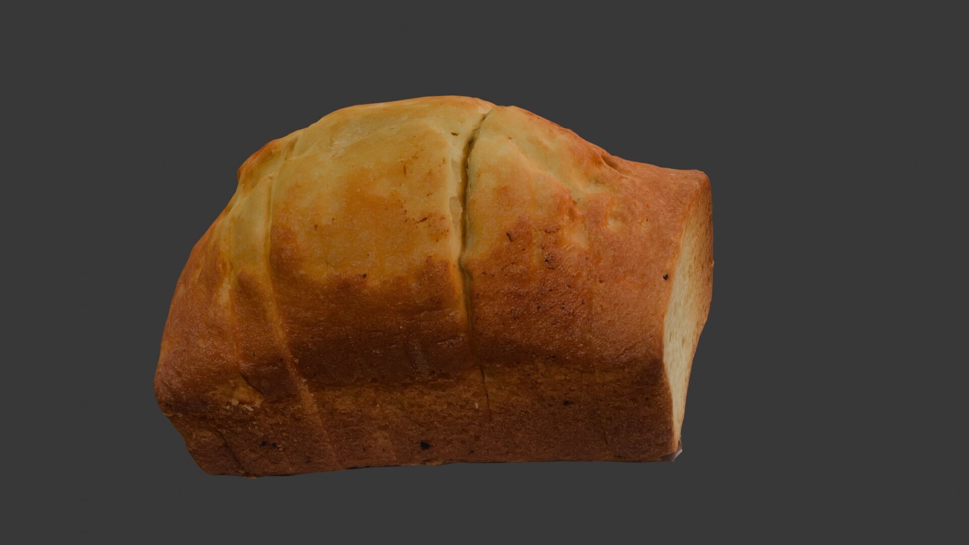 Homemade Bread Loaf 3D Scan Low-poly 3D model_5