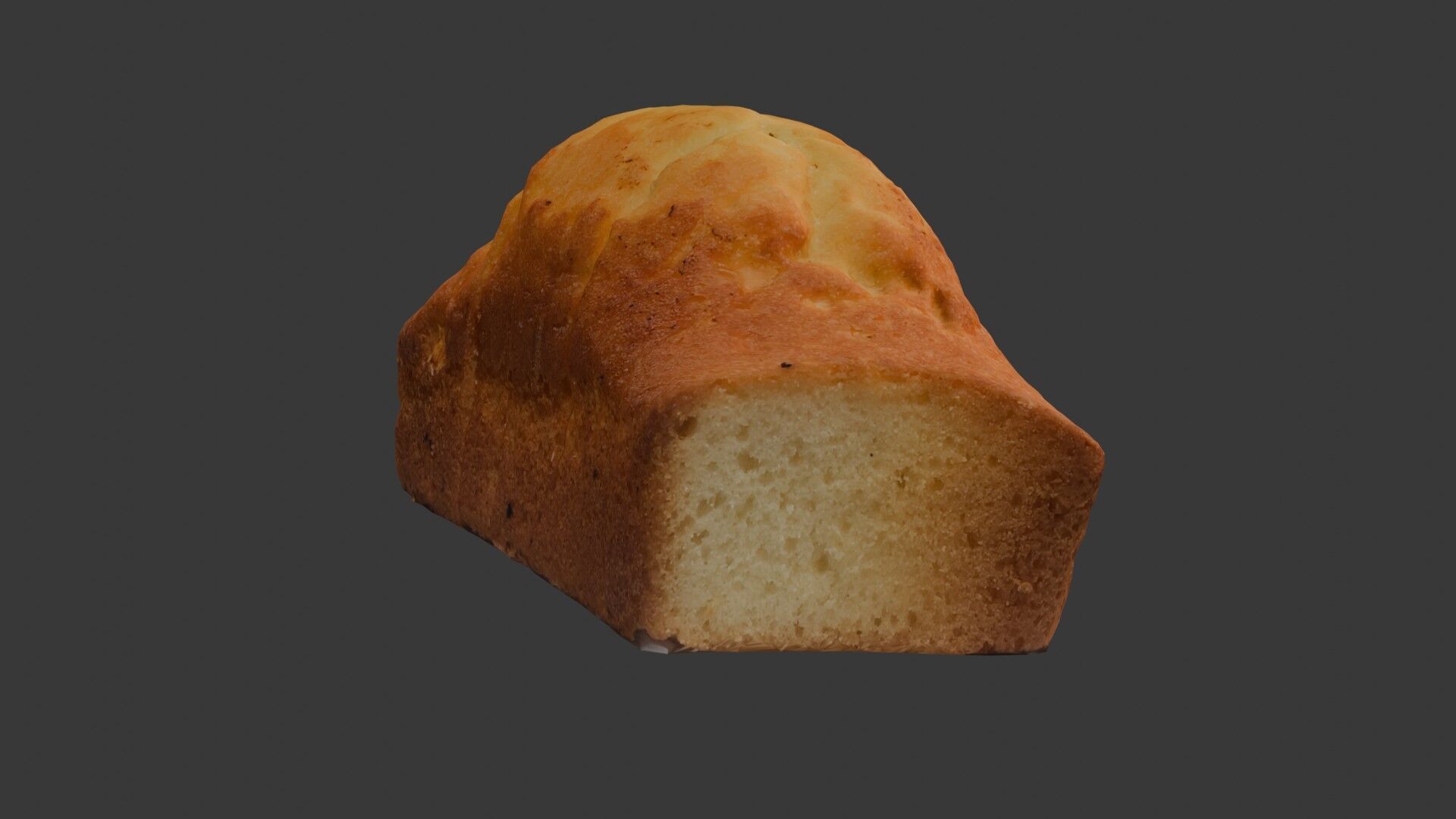 Homemade Bread Loaf 3D Scan Low-poly 3D model_4