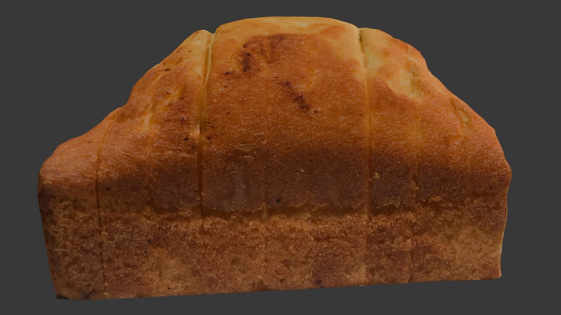 Homemade Bread Loaf 3D Scan Low-poly 3D model_6