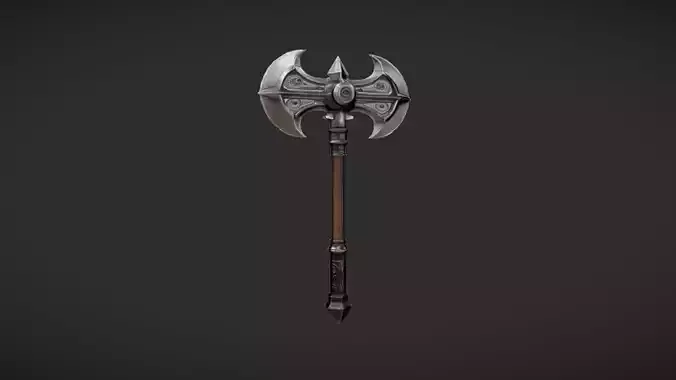 Decorative double-headed axe