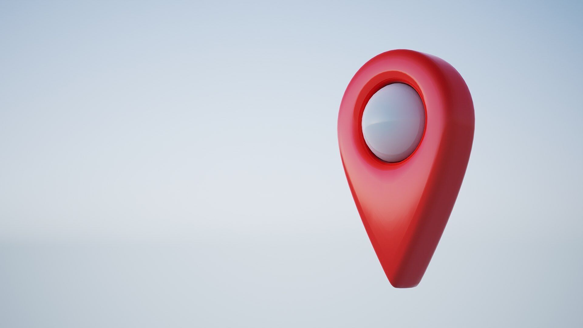 location sign Low-poly 3D model_4