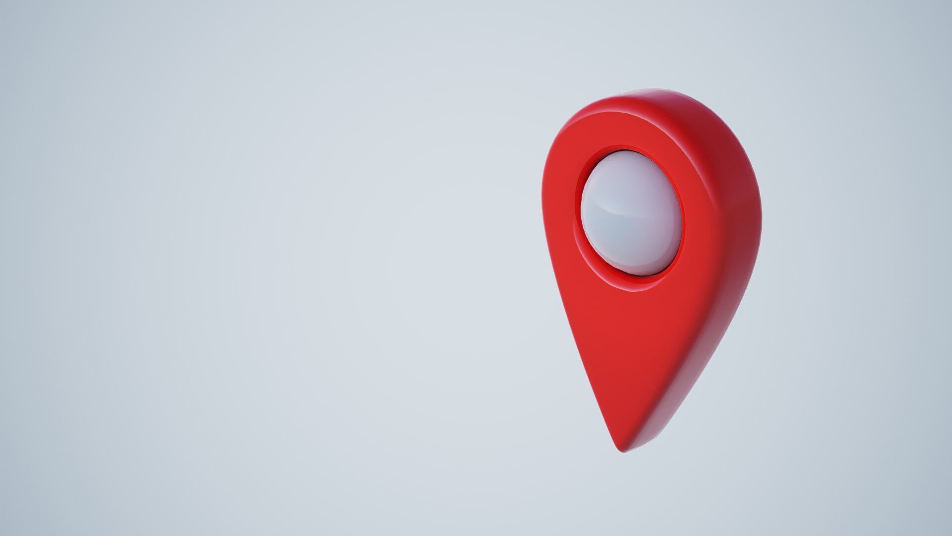 location sign Low-poly 3D model_5