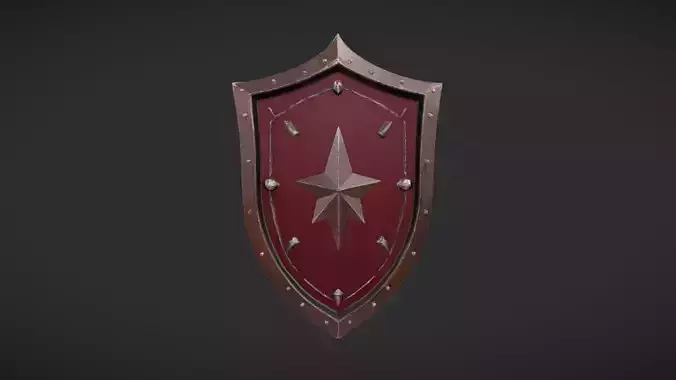 Decorative medieval shield