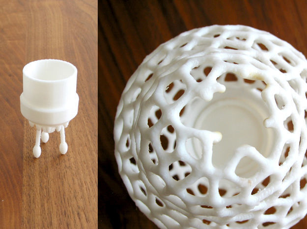 Mini Plant Space Rocket with Pot 3D print model_3