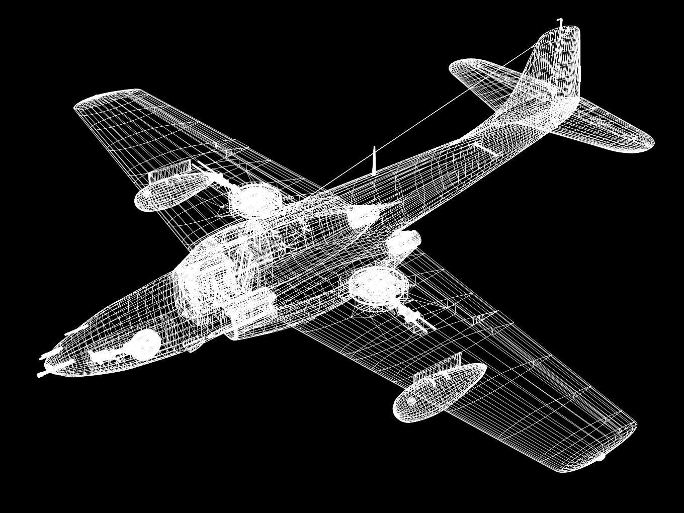 bell P-59A airacomet 3D model_16
