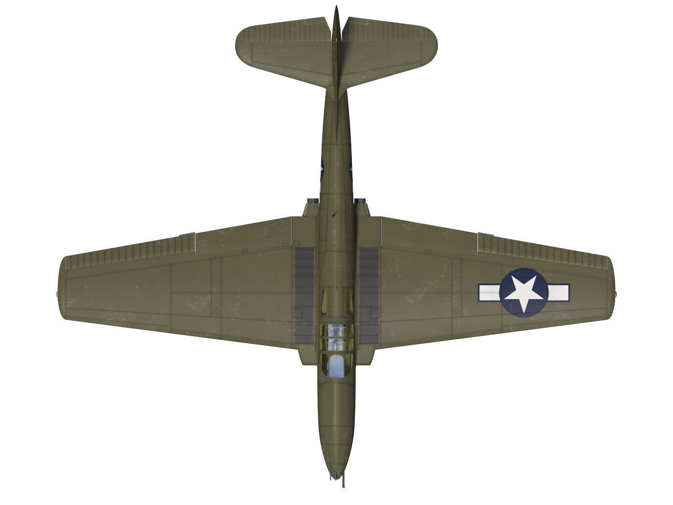 bell P-59A airacomet 3D model_13
