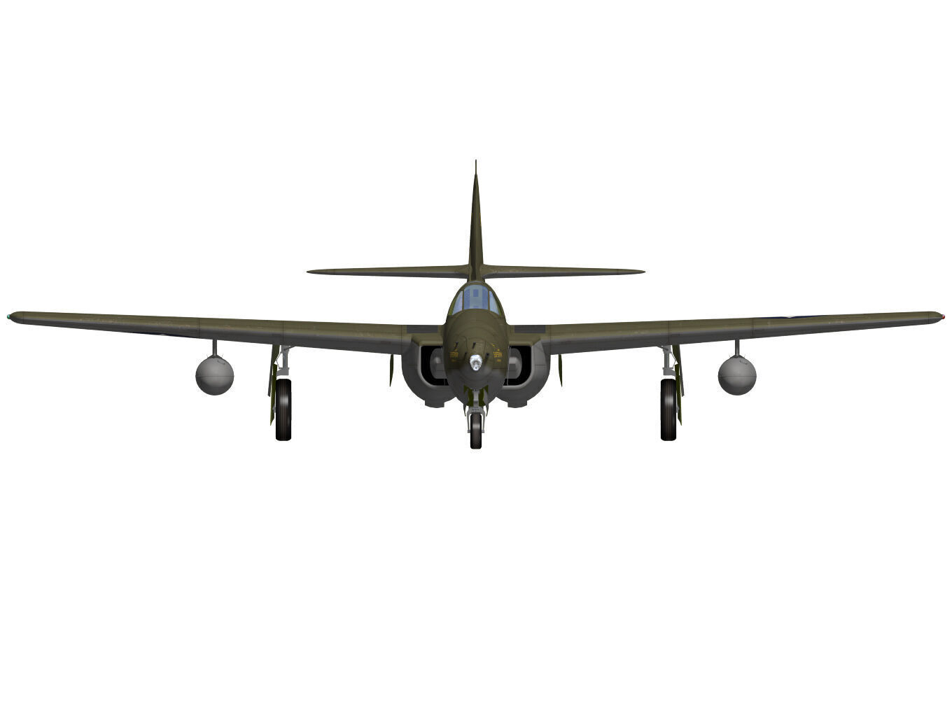 bell P-59A airacomet 3D model_12
