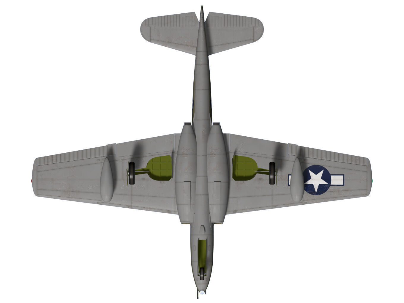 bell P-59A airacomet 3D model_15