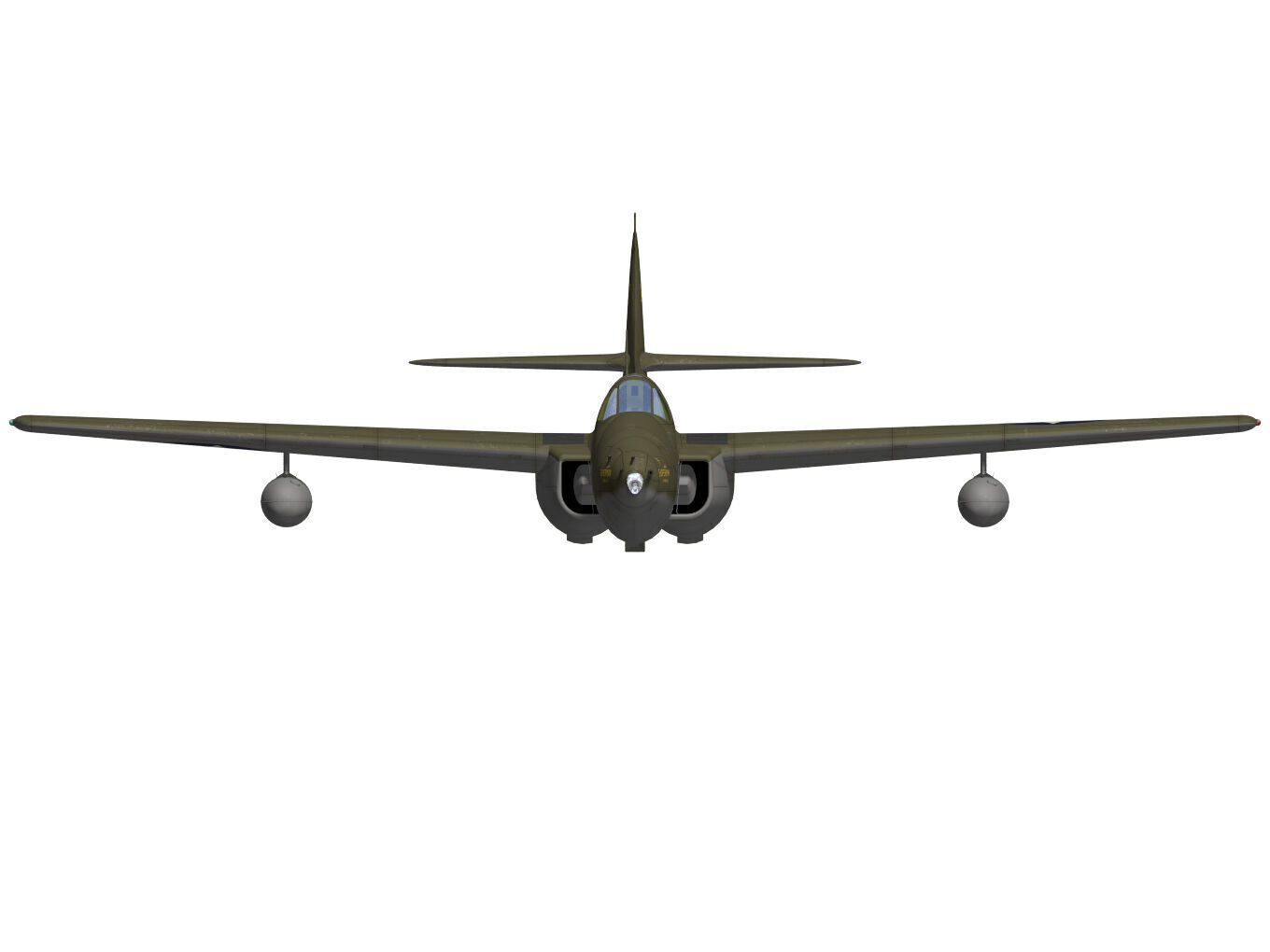 bell P-59A airacomet 3D model_11