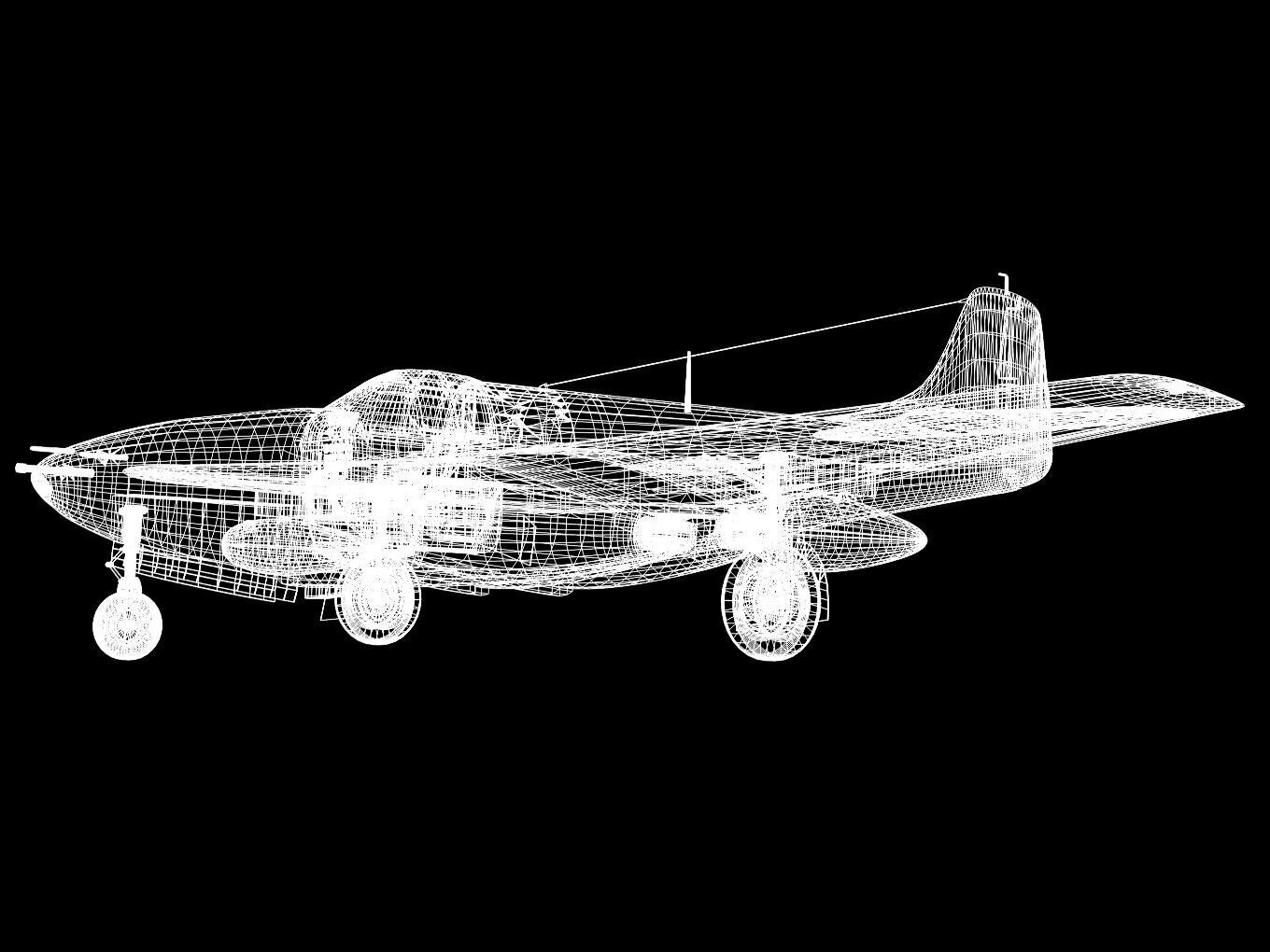 bell P-59A airacomet 3D model_17
