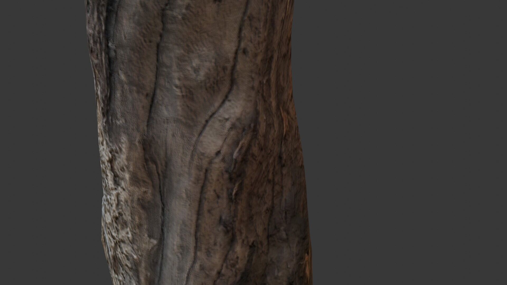 Weathered Tree Stump Low-poly 3D model_3