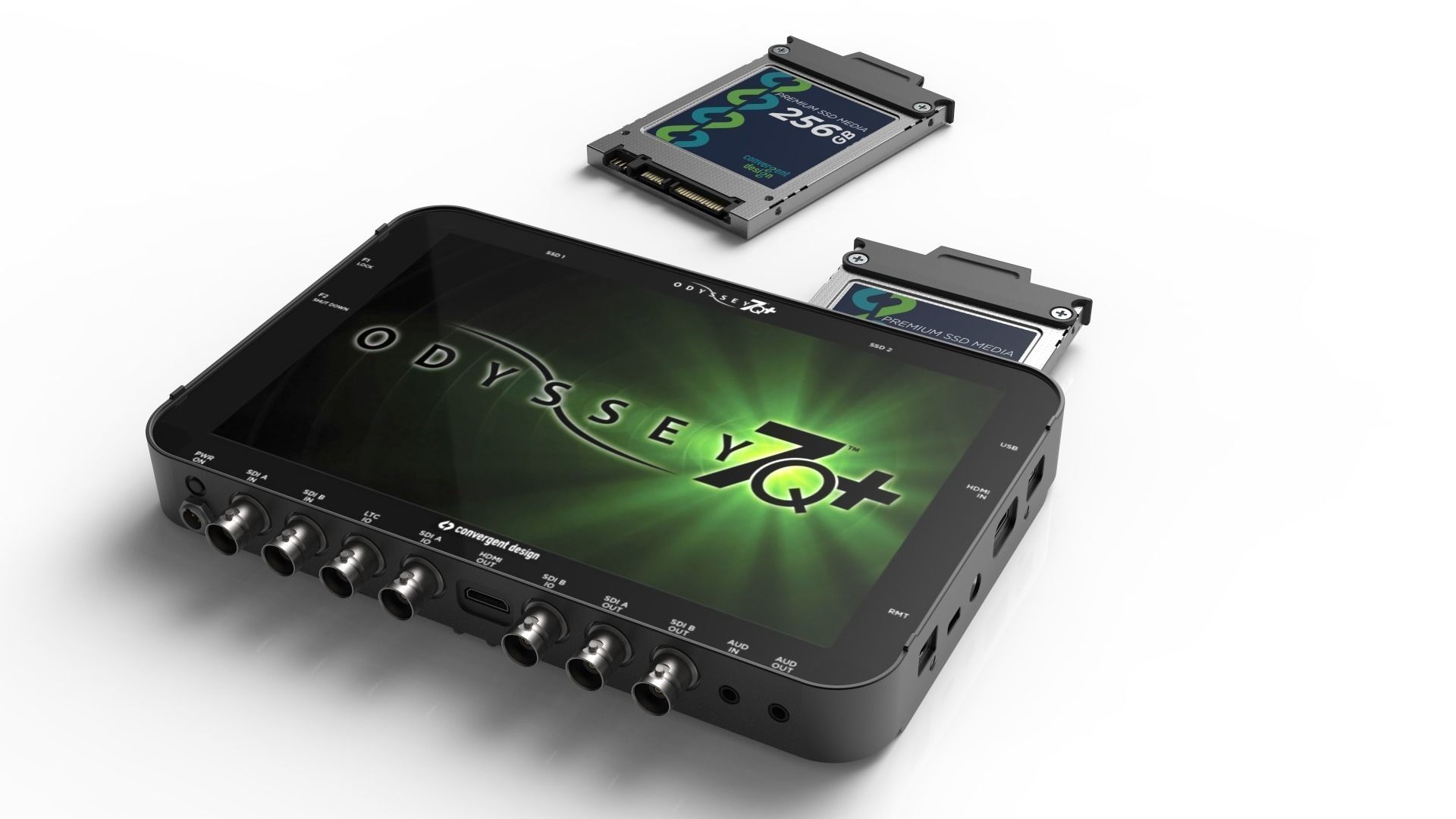 Convergent Design Odyssey 7Q Monitor plus SSD 3D model_0