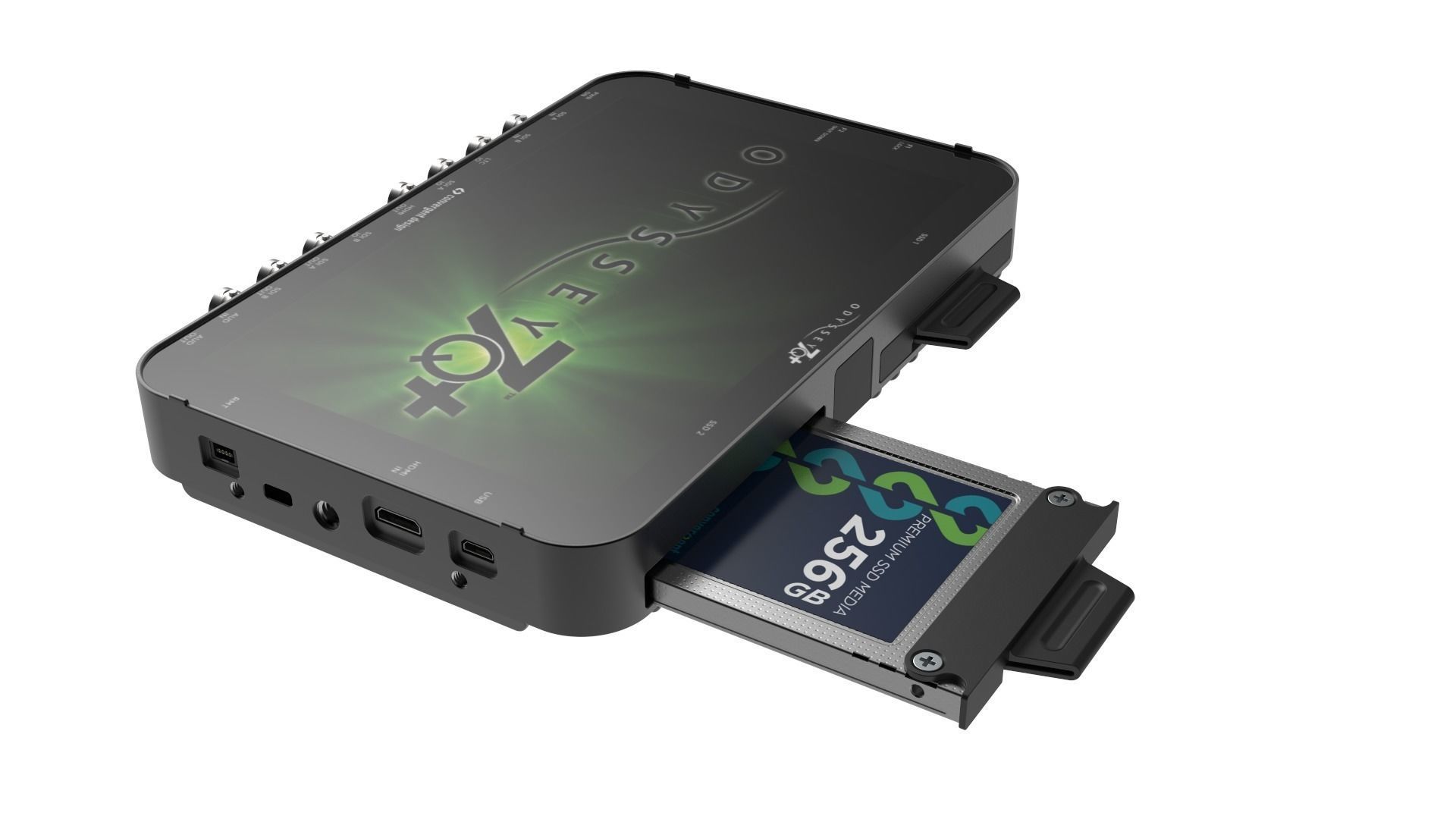 Convergent Design Odyssey 7Q Monitor plus SSD 3D model_7