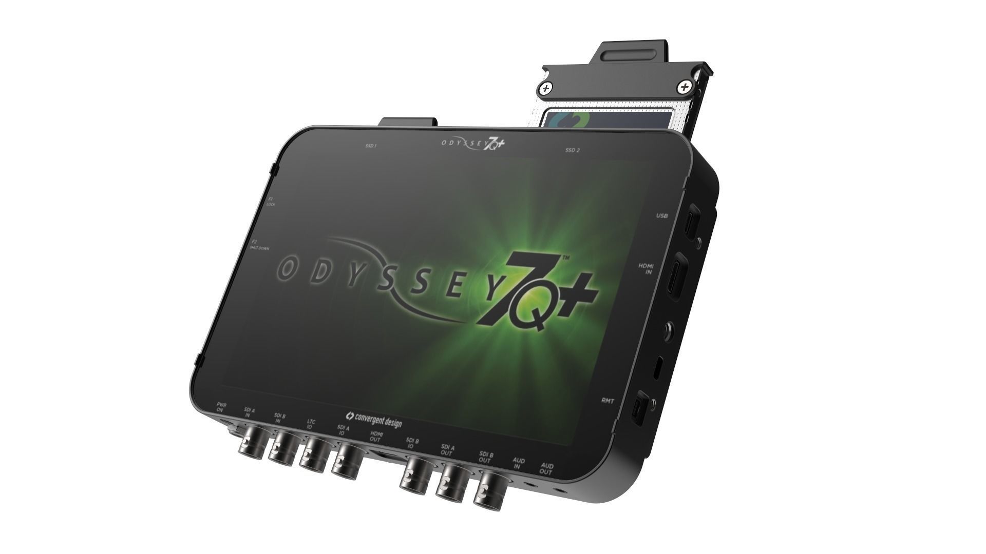Convergent Design Odyssey 7Q Monitor plus SSD 3D model_6