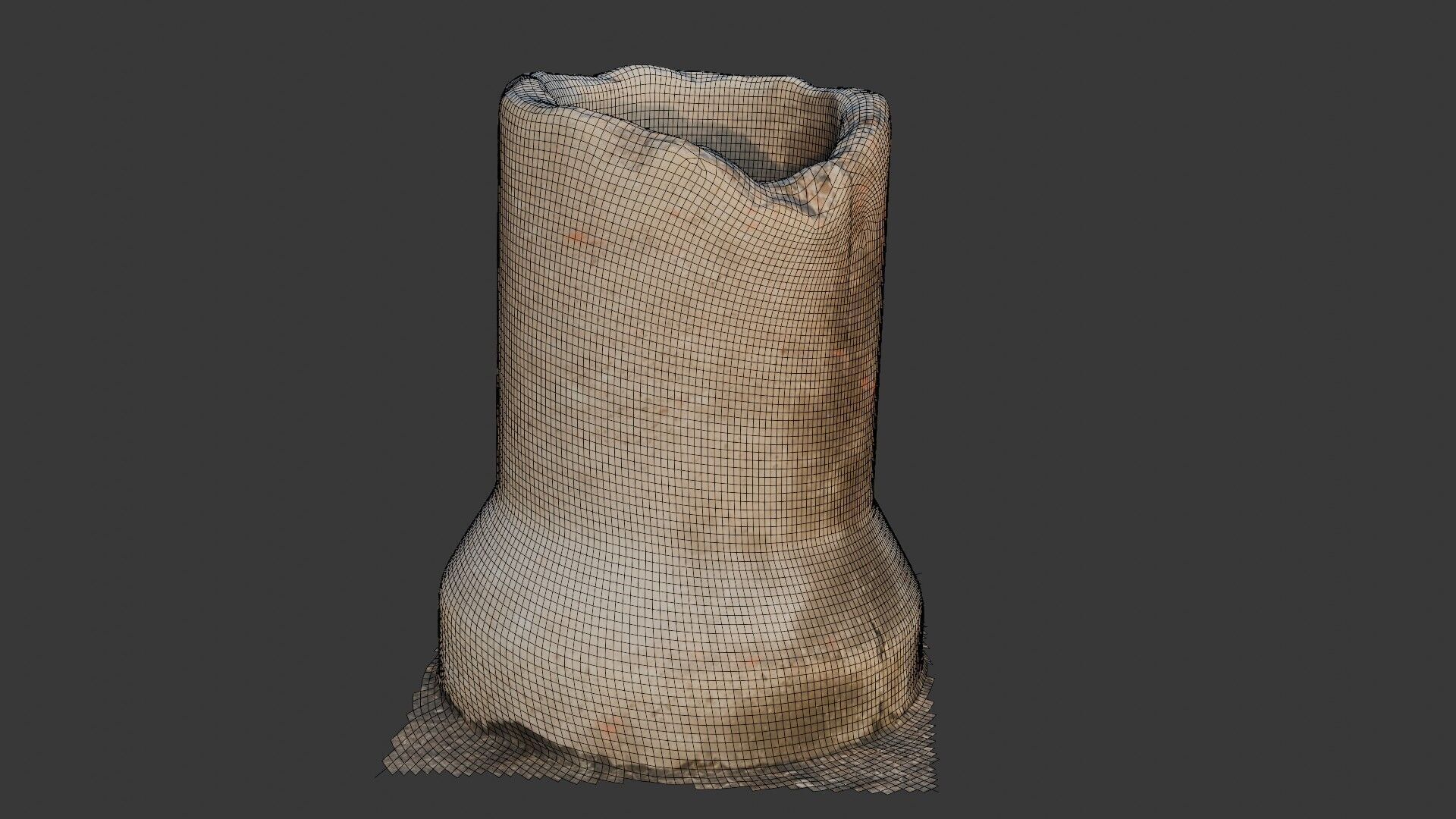 Concrete Pipe Scan Low-poly 3D model_2