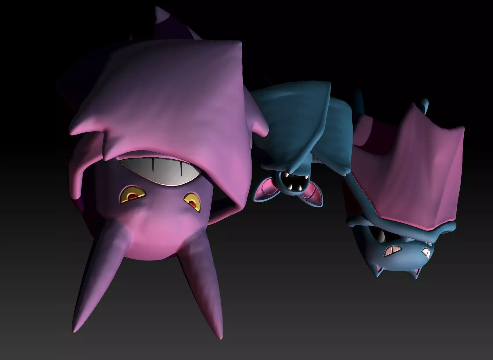 Pokemon Zubat Golbat Crobat 3D print model