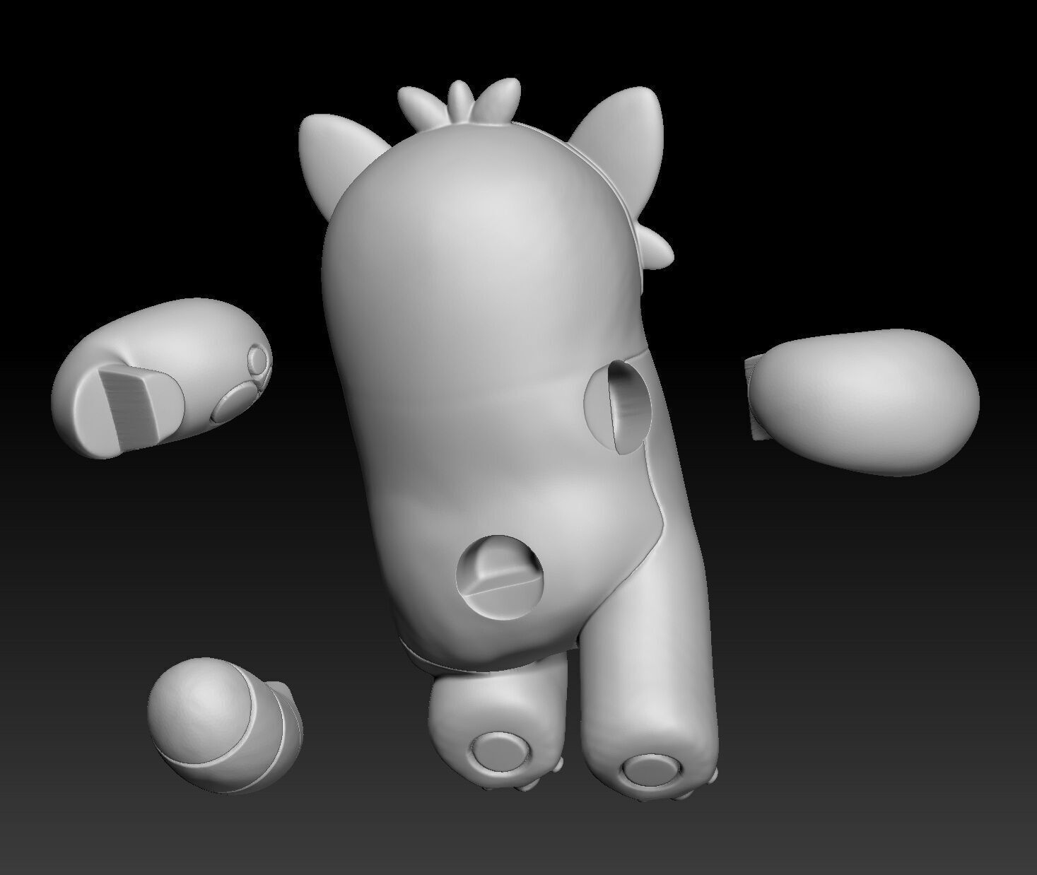 Pokemon Stufful Bewear 3D print model_3