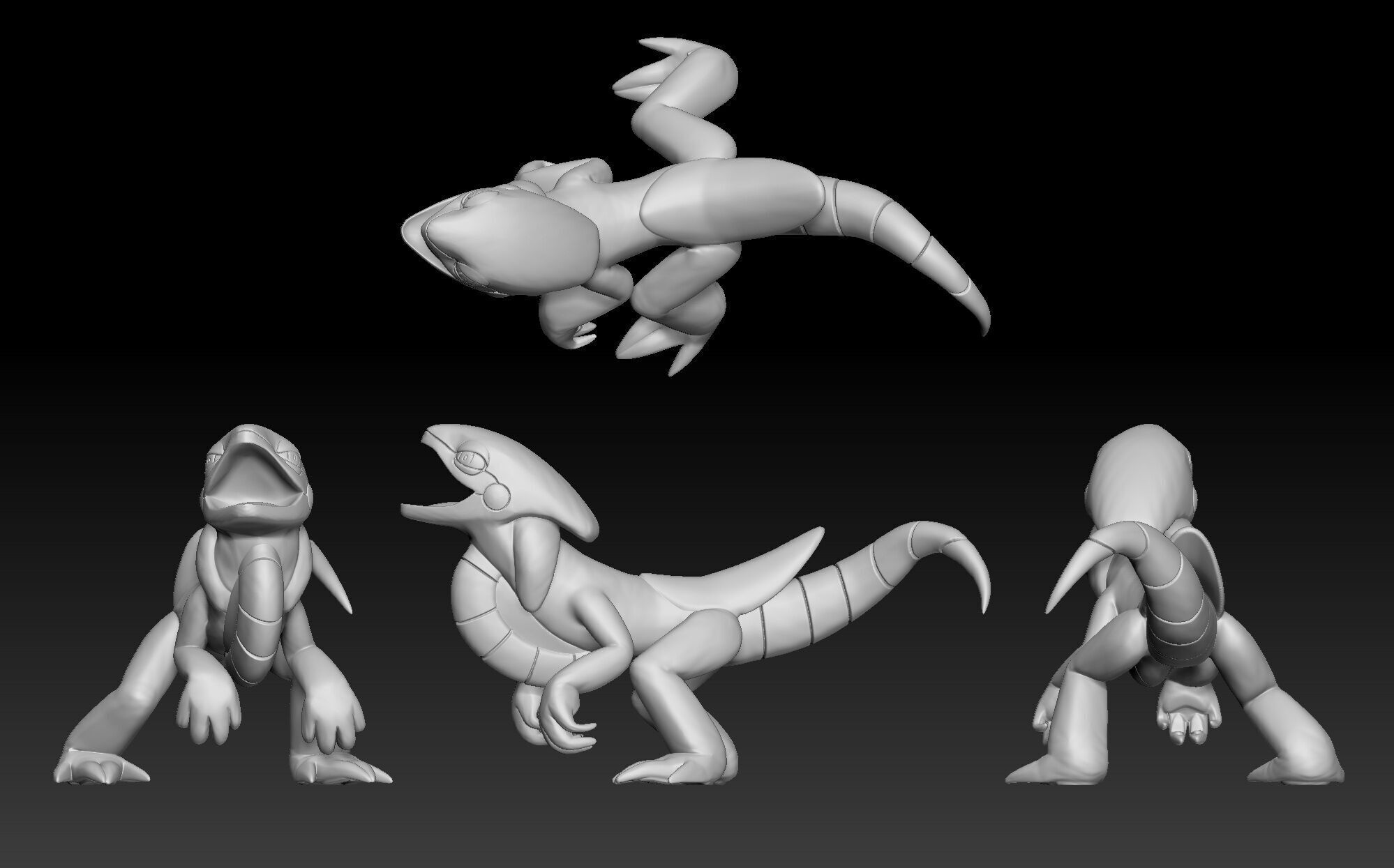 Pokemon Cyclizar 3D print model_1