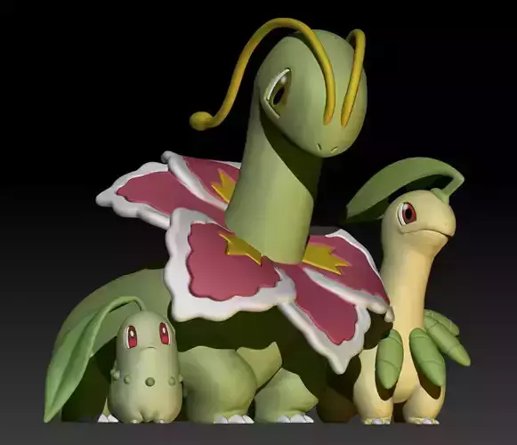 Pokemon Chikorita Bayleef Meganium
