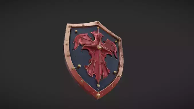 shield with dragon emblem