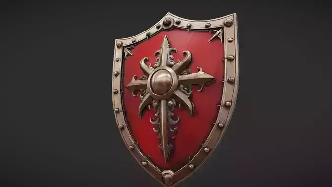 ornate medieval shield