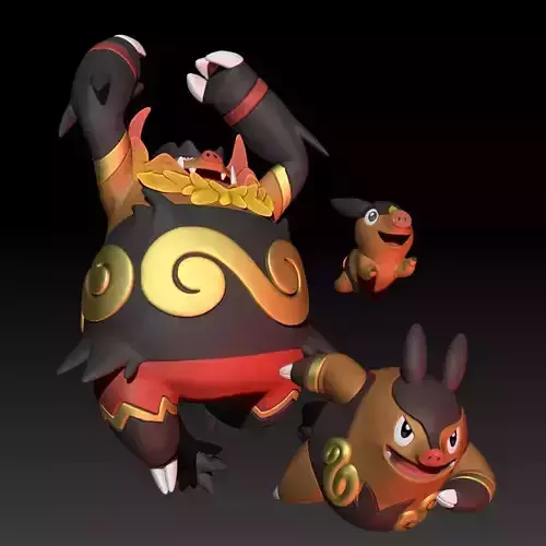 Pokemon Tepig Pignite Emboar