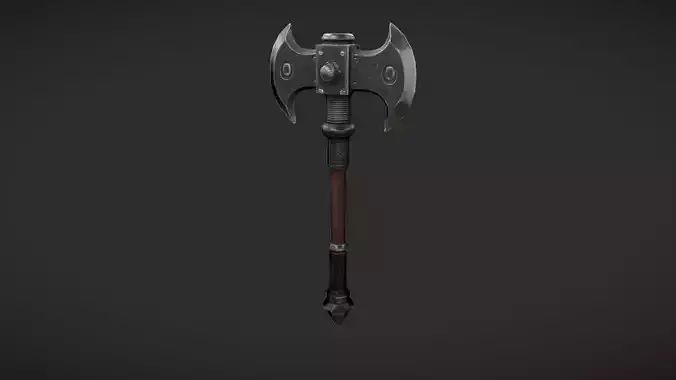 ornate double-headed axe