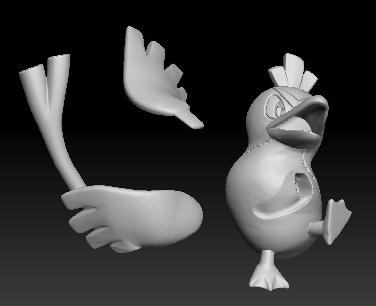 Pokemon Farfetchd 3D print model_2