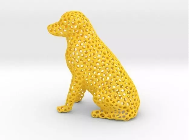 Voronoi Labrador Retriever Dog Free 3D print model