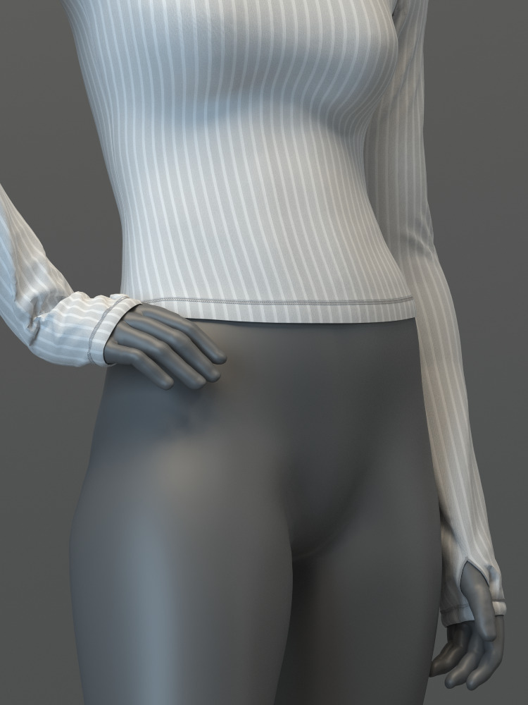 Thermal Top and Legging Set 3D model_12
