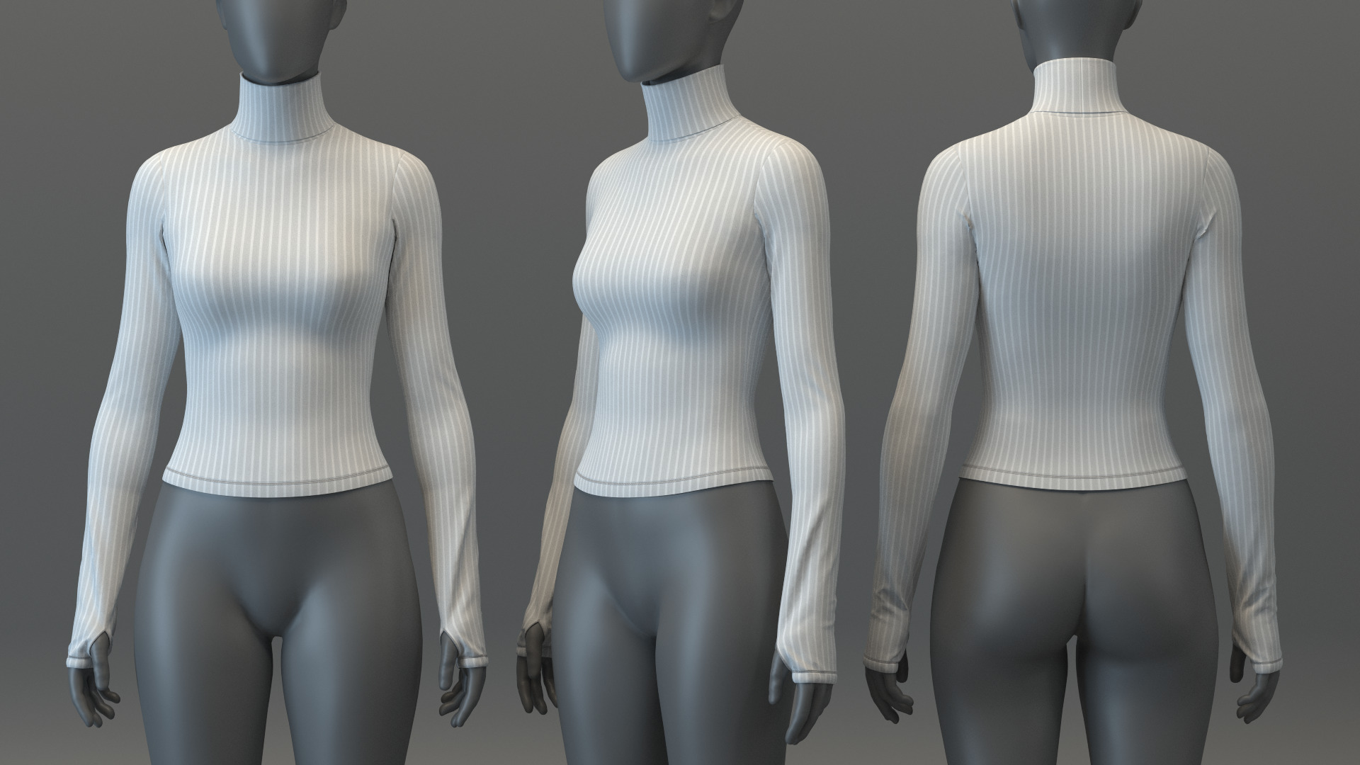 Thermal Top and Legging Set 3D model_2