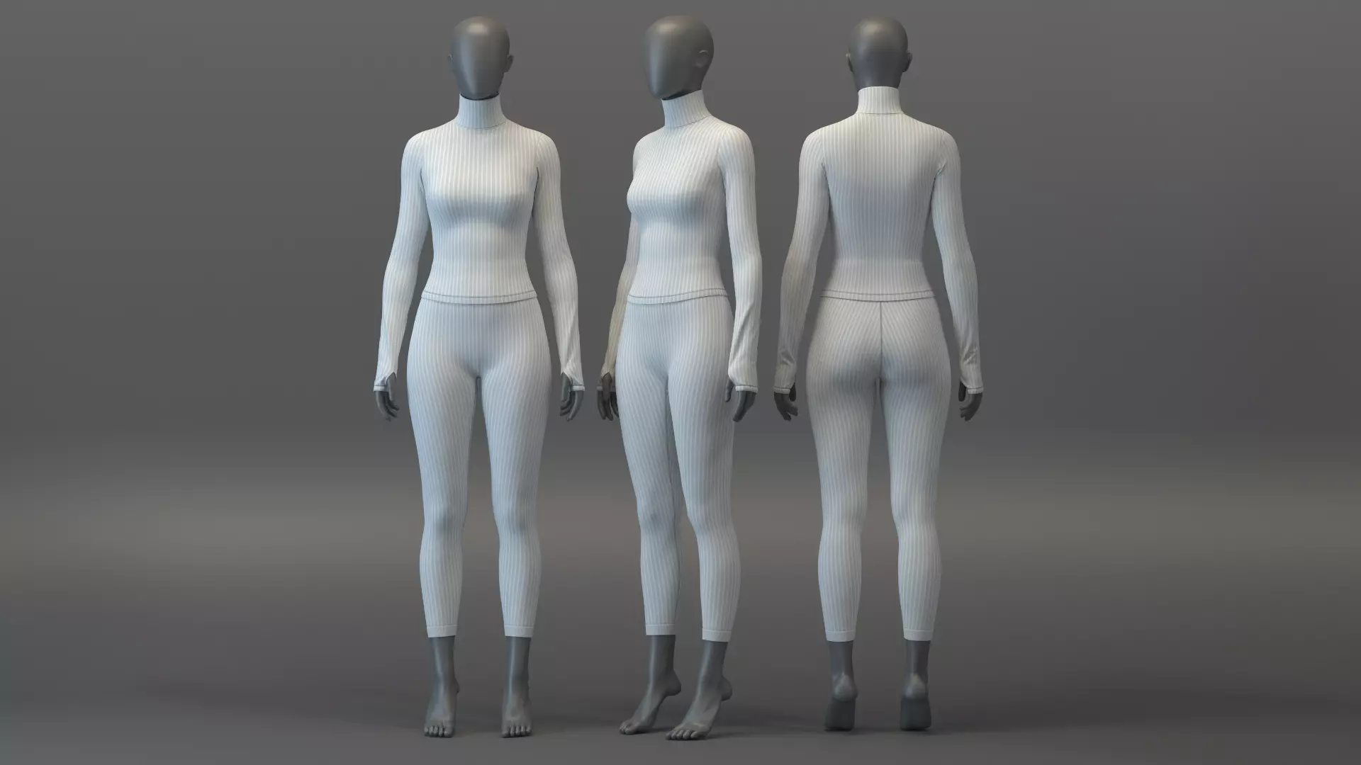 Thermal Top and Legging Set 3D model_0