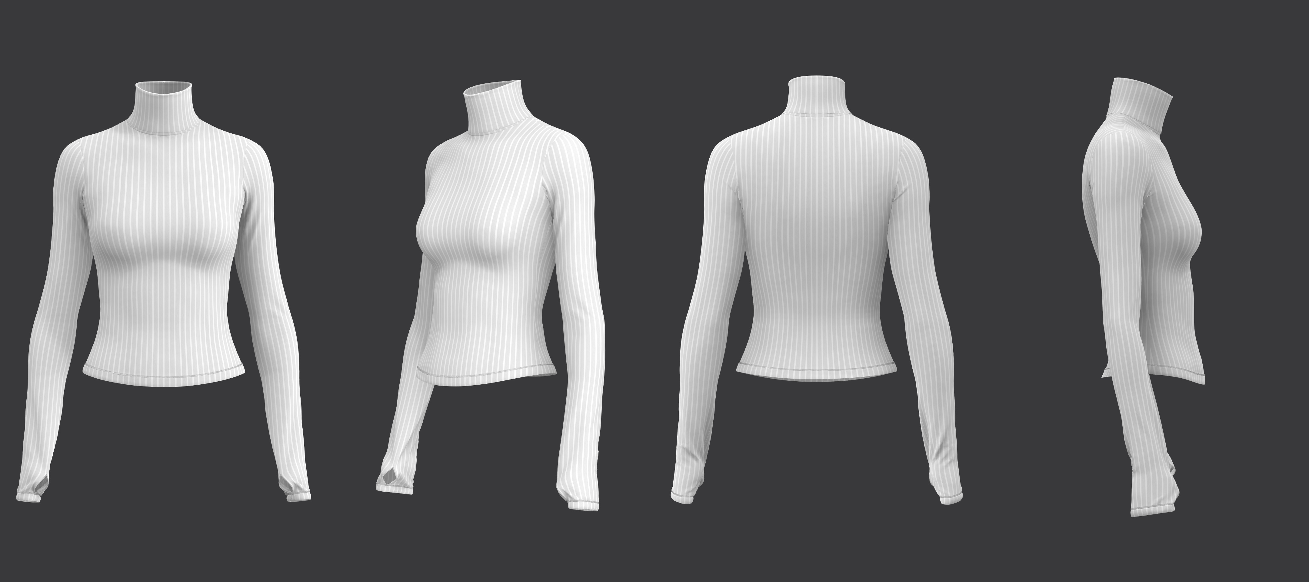 Thermal Top and Legging Set 3D model_25