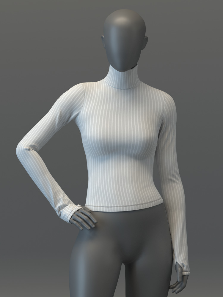 Thermal Top and Legging Set 3D model_10