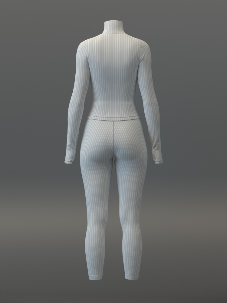 Thermal Top and Legging Set 3D model_17