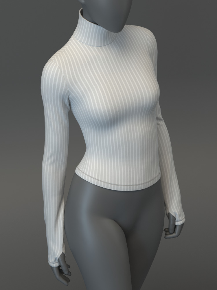 Thermal Top and Legging Set 3D model_11