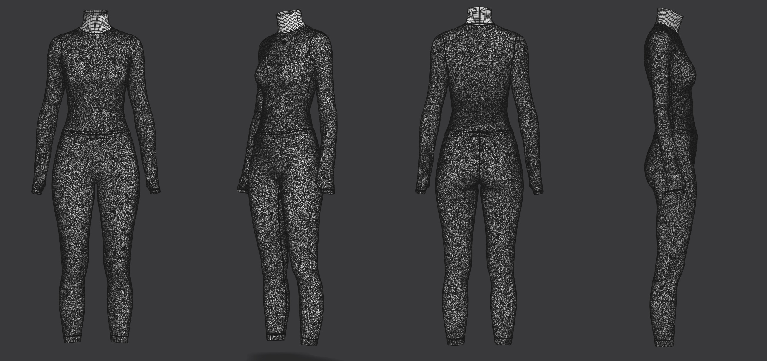 Thermal Top and Legging Set 3D model_24