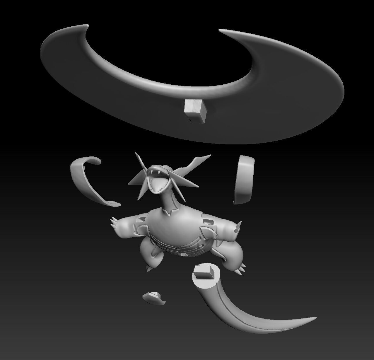 Pokemon Salamence Mega Evolution 3D print model_3