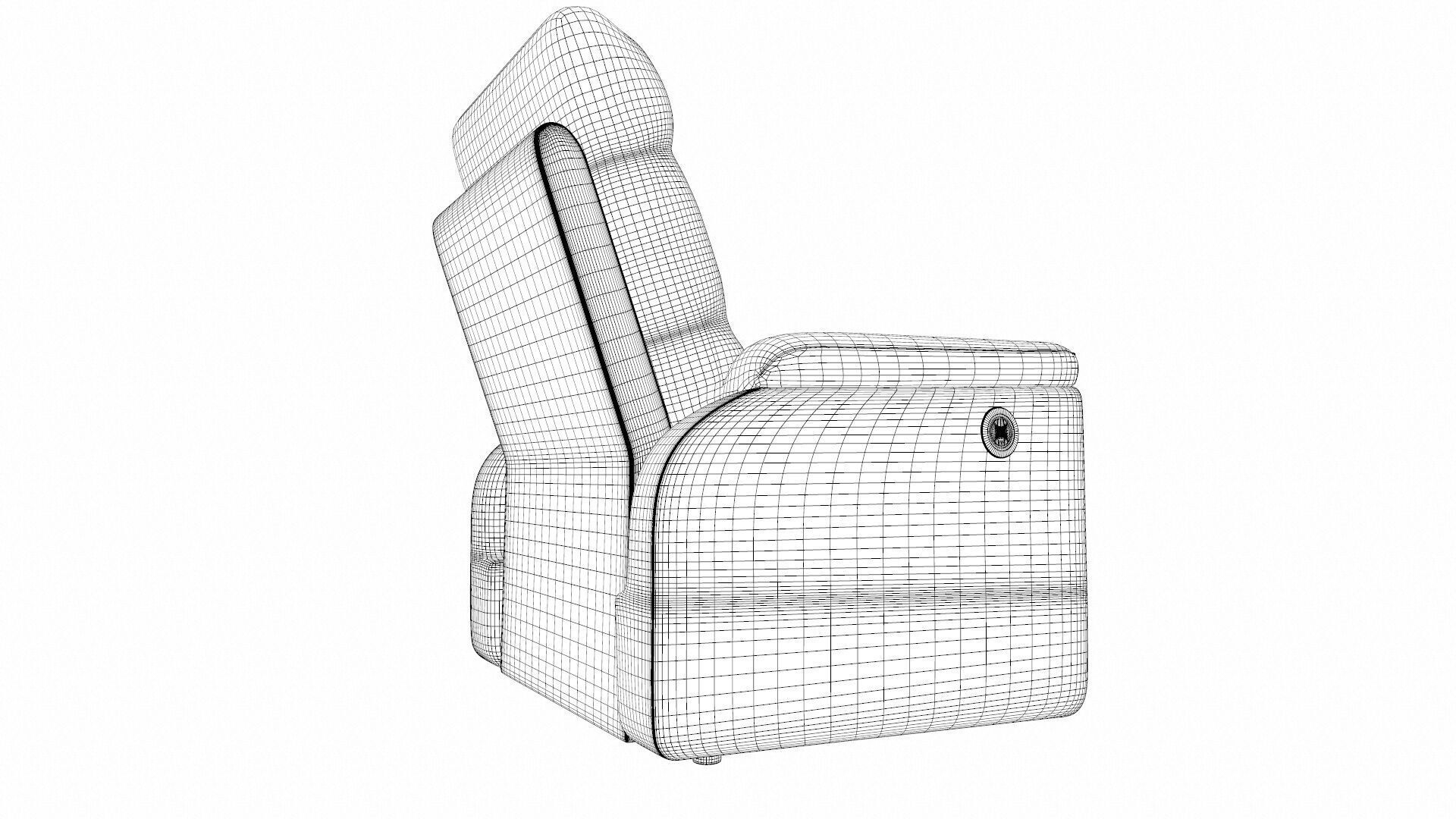 Recliner Chair 3D model_16