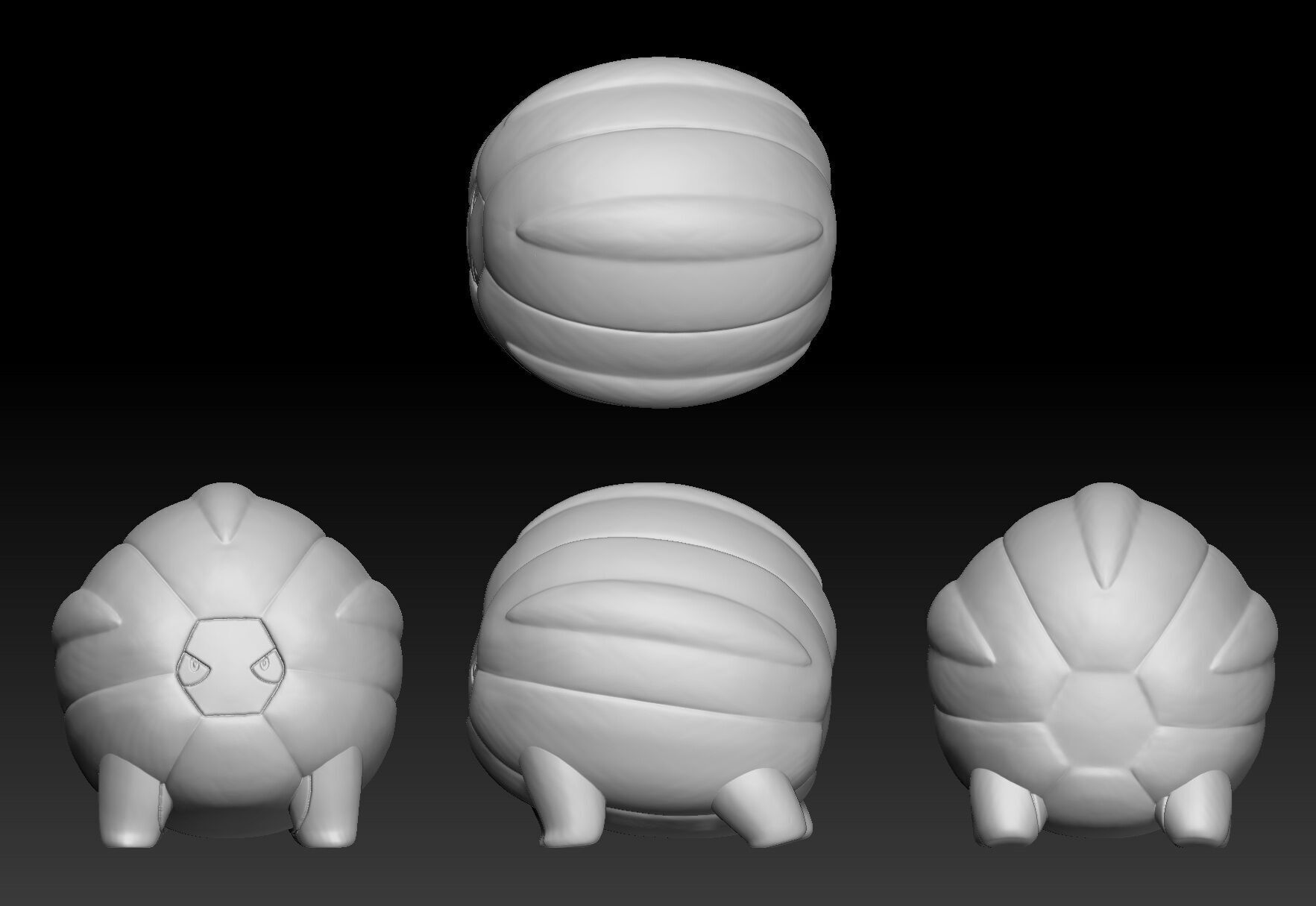 Pokemon Bagon Shelgon Salamence 3D print model_2