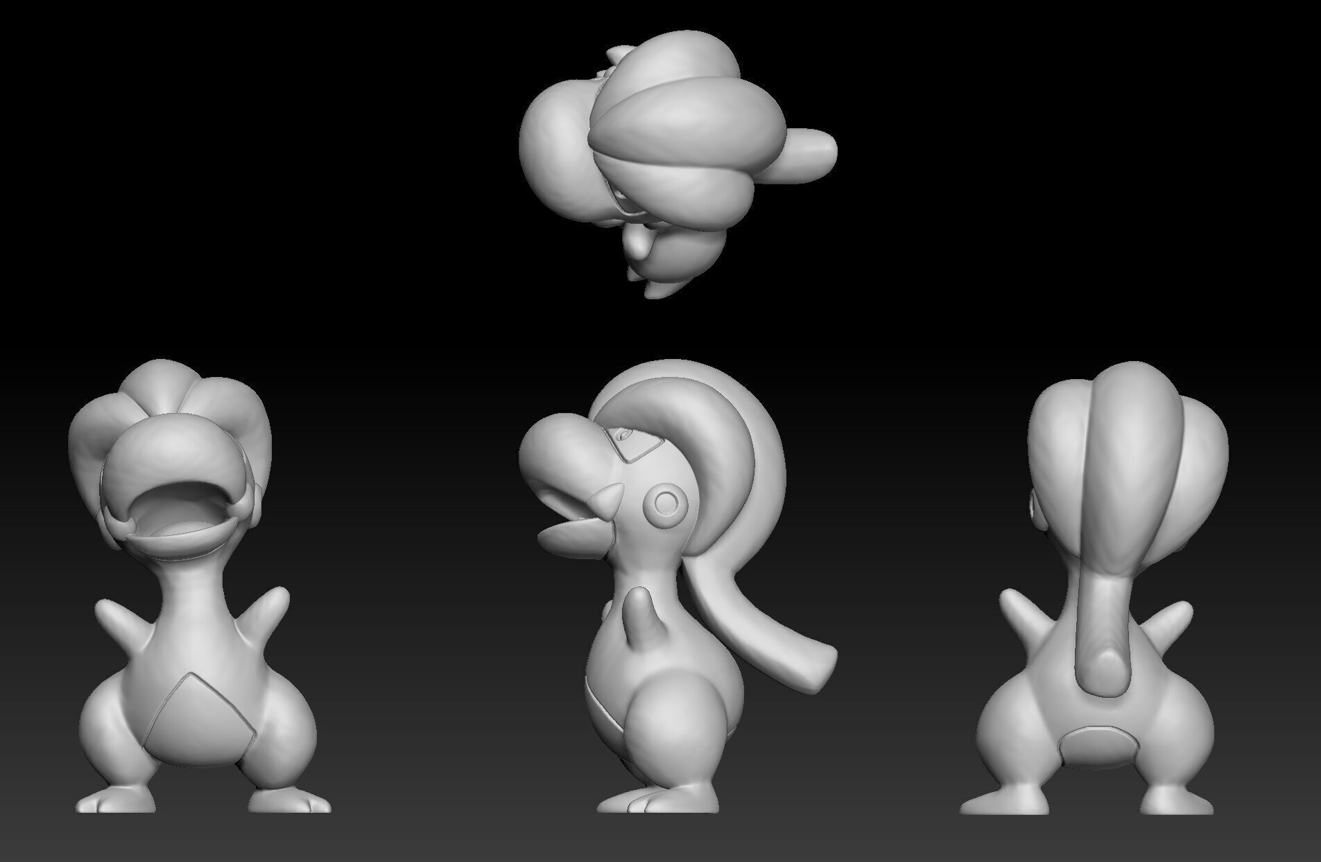 Pokemon Bagon Shelgon Salamence 3D print model_1