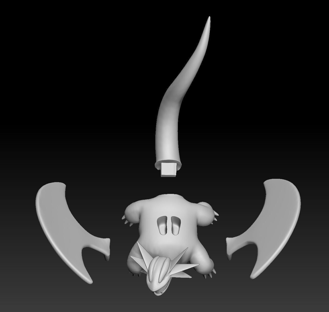 Pokemon Bagon Shelgon Salamence 3D print model_4