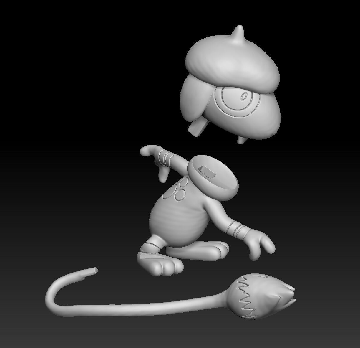 Pokemon Smeargle 3D print model_2